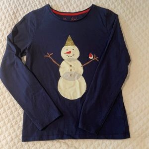 Mini Boden Snowman ☃️ Top